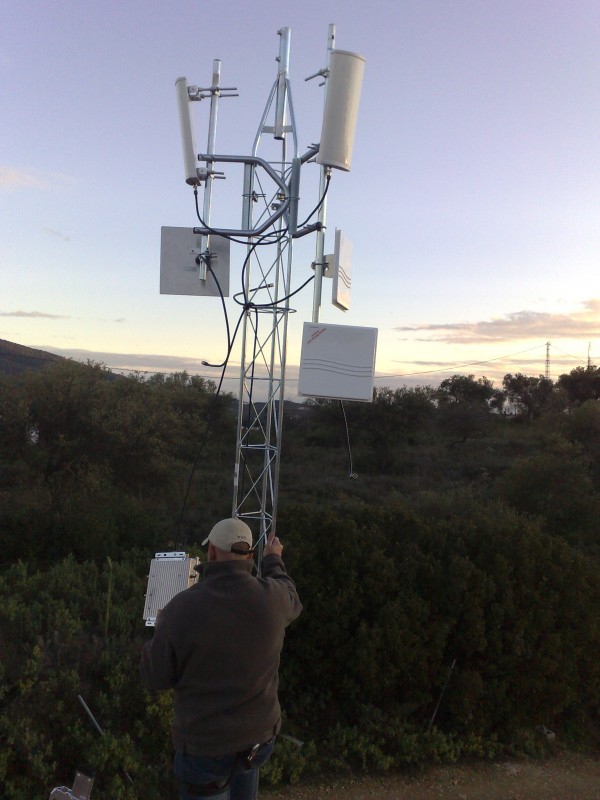 antennas getting installed